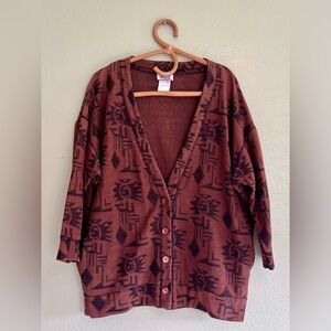Vintage 90's Contempo Casual | Sweaters| Cardigan| Southwestern Print